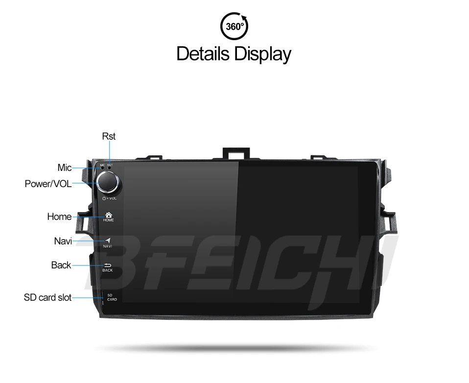 Flash Deal Android 9.0 PX30 car dvd player for Toyota Corolla  9 inch 1024*600 screen car radio stereo gps navigation video player 13