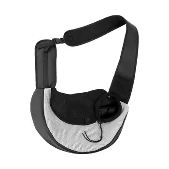 

Cat Dog Hands Free Sling Pet Bag Zipper Fashion Single Shoulder Mesh Accessories Travel Puppy Holder Outdoor Carrier Portable