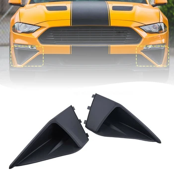 

Front Bumper Air Intake Trim Panel for Ford Mustang 18-19 Fog Vent Decorative Plates Matte Black