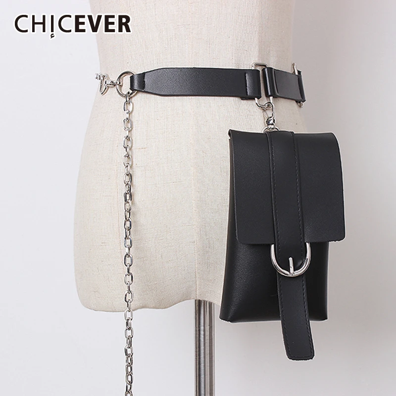 CHICEVER из искусственной кожи лоскутные металлические женские ремни Туника украшение Регулируемый корейский ремень сумка женская Осенняя мода Новинка