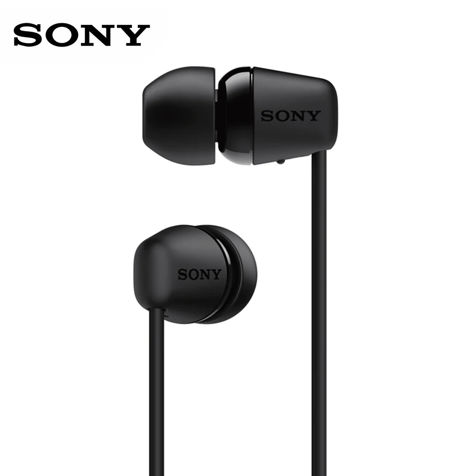 SONY WI-C200 Wireless In-ear Stereo Earphones Bluetooth 5.0 Sport Earbuds Magnetic Headset Handsfree with Mic for iPhone/XiaoMi