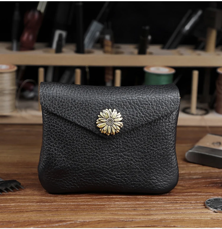 Unisex Karte Brieftasche Crazy Horse Leder männer Brieftasche Tragbare Credit ID Karte Halter Tasche Handgemachten Geldbörse Zipper Geld beutel – Detail 17