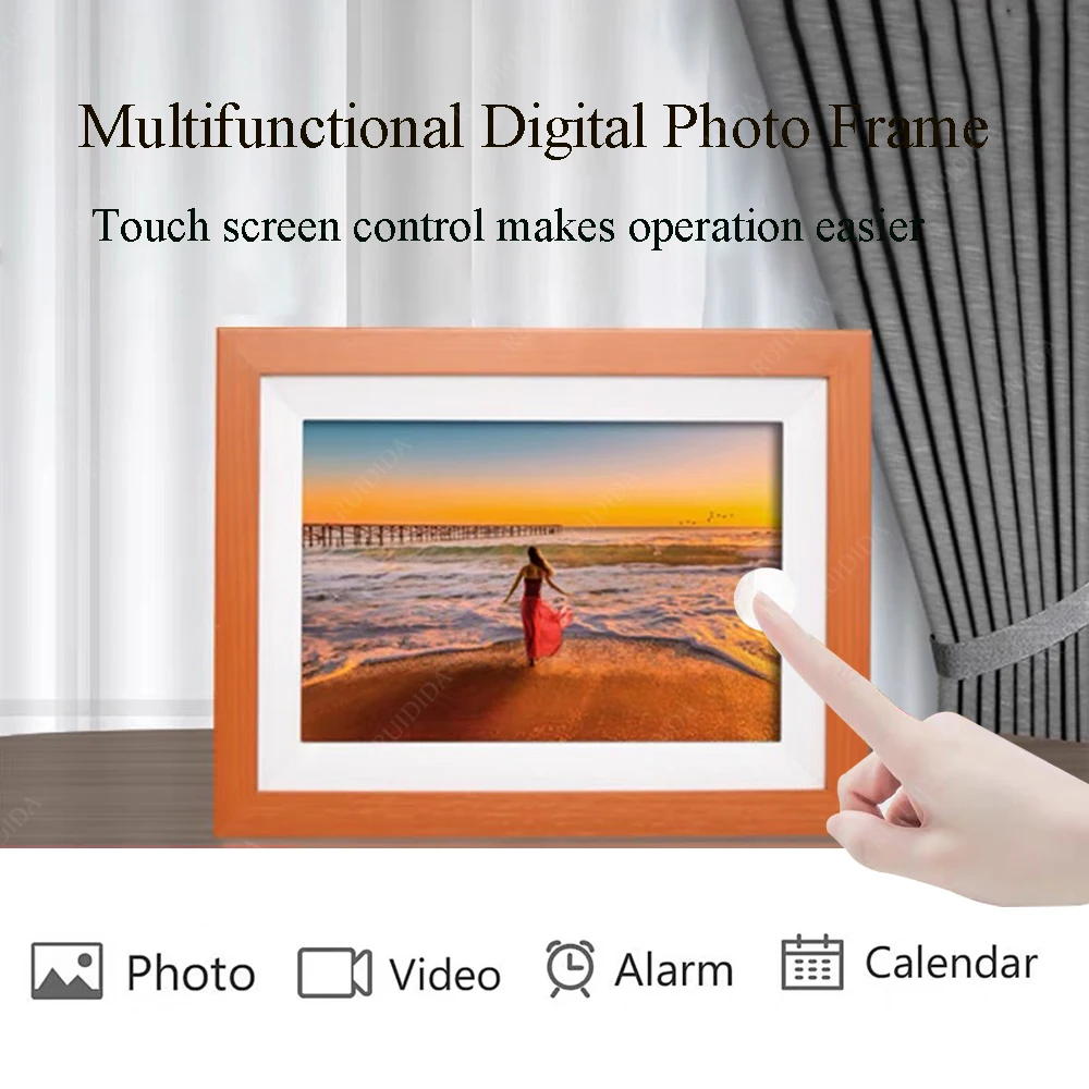 10.1Inch WIFI Digital Photo Frame APP Frameo Digital Picture Frame Smart Electronic Image Album Touch Screen Bulit-in 16GB