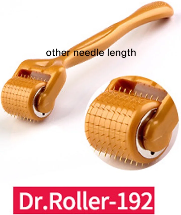 other needle length Мезаролер мезороллер для лица мезороллер с иголками Mezoroller Дерма ролик микроагулхаменто микро иглы мезороллер система для роста волос мини дермароллер микро агулха Прямая поставка валик ляпко - Цвет: other needle length