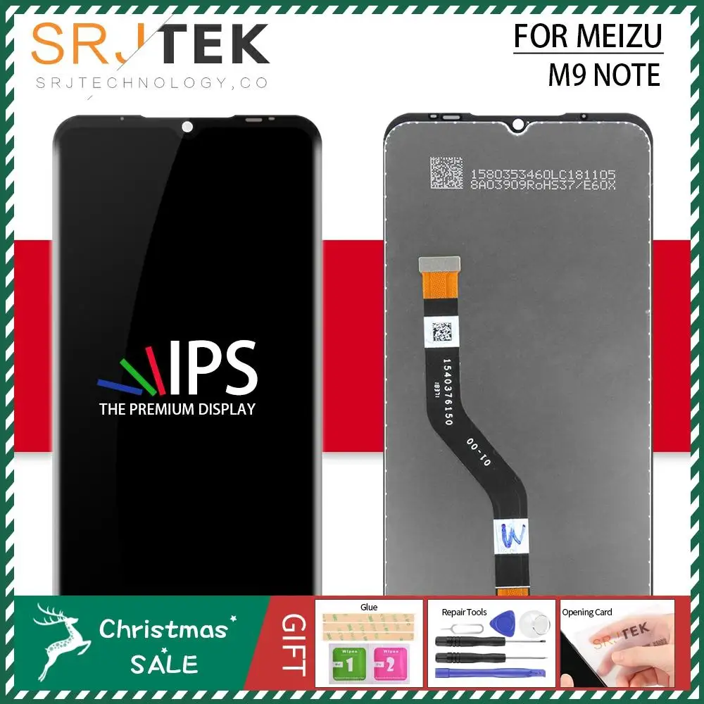 Srjtek для Meizu M9 Note ЖК-панель сенсорный экран дигитайзер сенсор стекло полная сборка для Meizu M9 Note дисплей запасные части