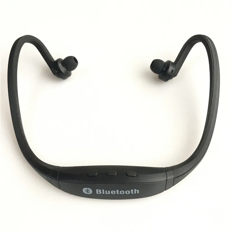 Bluetooth наушники Handfree Спортивные Беспроводные S9 наушники-вкладыши гарнитура с микрофоном для iPhone samsung Xiaomi huawei kulaklik - Цвет: Black
