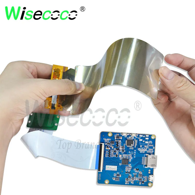 

wisecoco 6 inch flexible screen 2160*1080 amoled LCD high brightness with HDMI mipi micro usb driver board