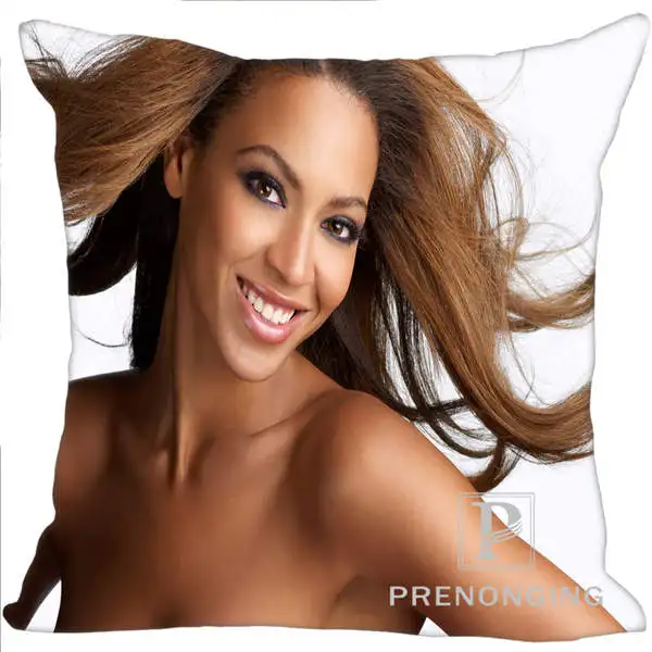 Заказная наволочка Beyonce@ 01 квадратная Подушка на молнии Обложка Печать 20x20 см, 35x35 см(одна сторона)#180117-142 - Цвет: Pillowcase