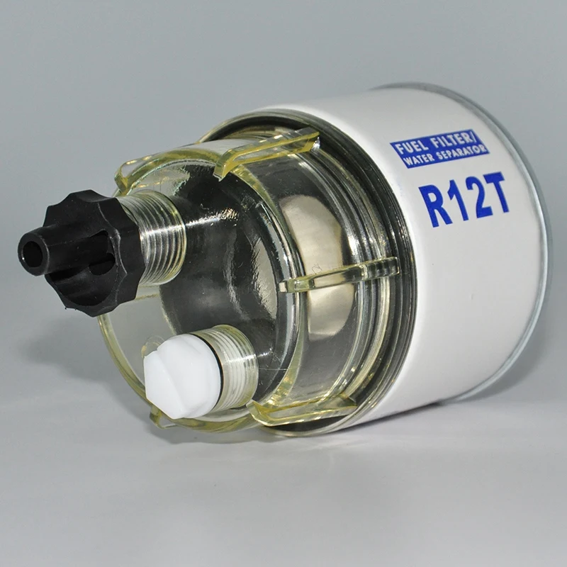 R12T топливный фильтр/водоотделитель 120AT NPT ZG1/4-19 автомобильный Сменный фильтр и нейлоновая Коллекционная миска, сменный элемент