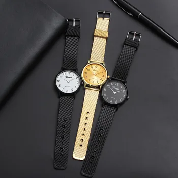 

Quartz Watch Fashion Men's Wristwatches Simplicity Silicone Mesh Belt Clock Strap Casual Hombres Hour Reloj Men Women Watch