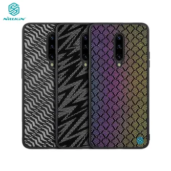 

Cover For OnePlus 7 7T Pro Case NILLKIN Twinkle Case polyester mesh Reflective protector PC 1+7 Back Cover for One Plus 7 Pro
