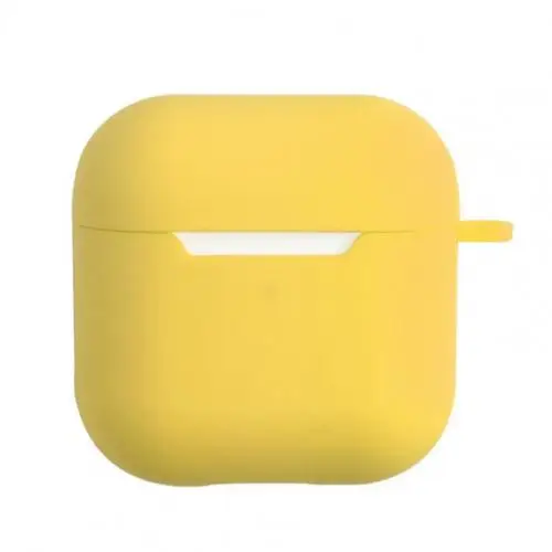 Suitable For Airpods Pro 4 Air Pods Bluetooth Wireless Earphone Shell Silicone Protective Case Cover Charging Box Bags Skin YELLOW