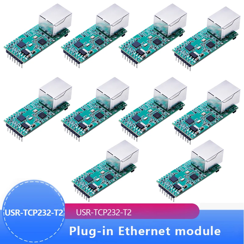 10 шт. компактный Последовательный модуль преобразователя Ethernet Серийный Модуль