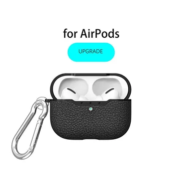

Case Cover For Apple AirPods Pro Leather Soft Wireless Earphone Charging Box Protector Case For Airpods Pro Mobile Phone Cases
