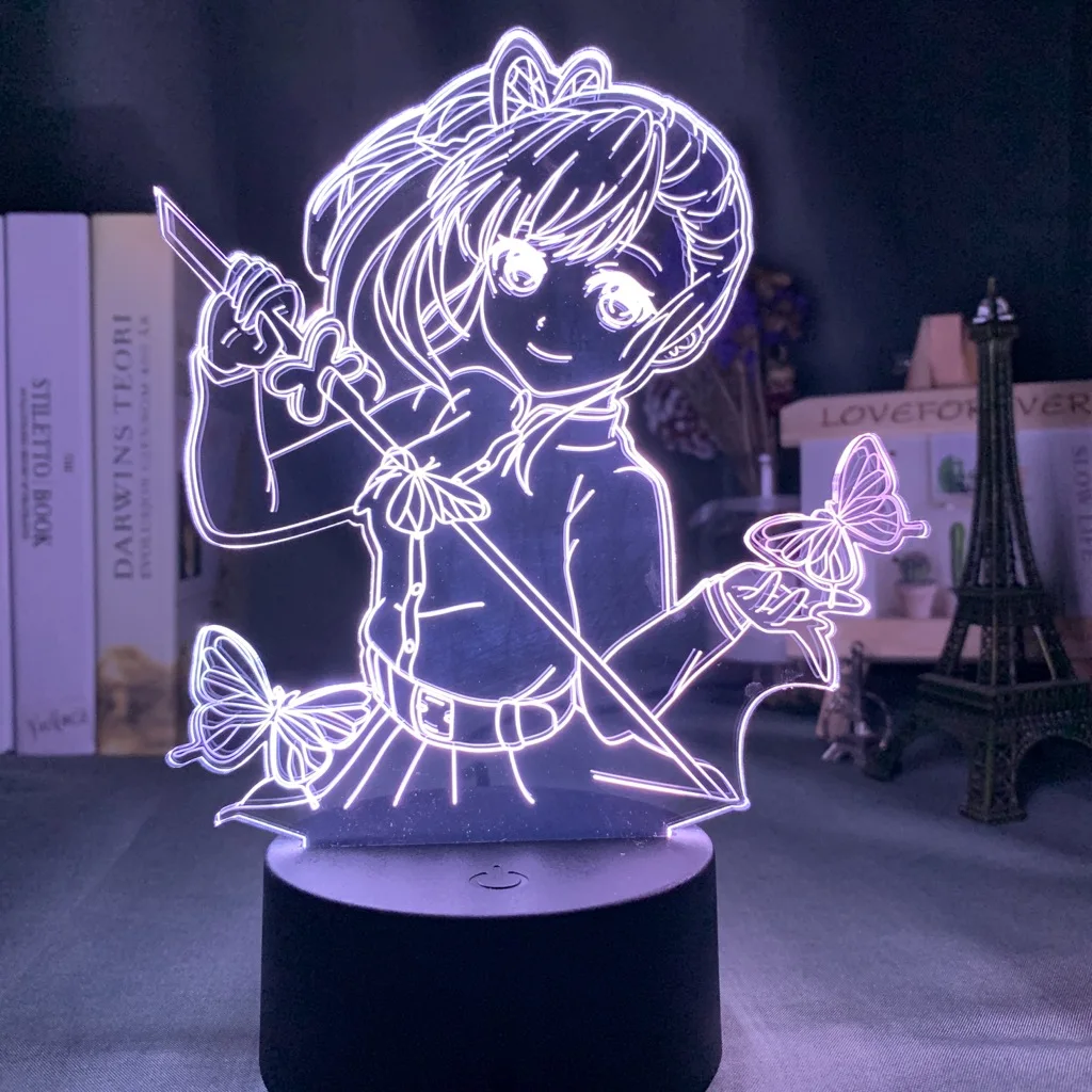 Фигурка аниме рассекающий демонов Tsuyuri Kanawo светодиодный ночсветильник для