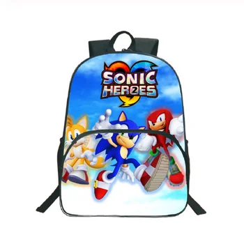 

Sonic Backpack Fashion Popular Pattern Laptop Backpack Children Boys Girls School Bags Teens Schoolbag