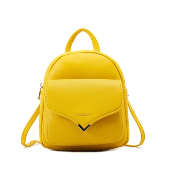 

Brand Women's Backpacks Candy Color Luxury Pu Leather Girls Backpack 2020New Designer Women Bags Ladies Street Girl Bag