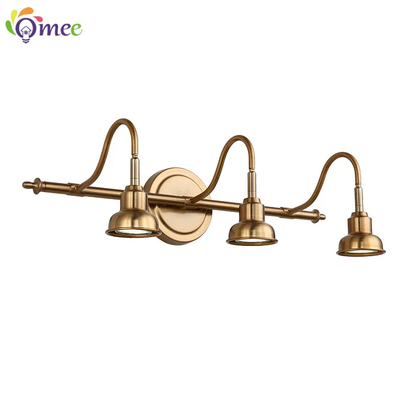 American Bronze Mirror Front Light , Bathroom Wall Lamps Mirror Light ,Powder Room Mirror Wall Lights Lighting LED Makeup Mirror