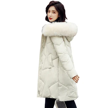 

Jacket Jacket Outerwear Coats down jacket long Korean version of jacket thicker big wool collar jacket 615