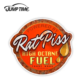 

Jump Time 13cm x 13cm Piss High Octane Fuel Tank Cap Vinyl Decal Parts Funny Window Bumper Car Accessories