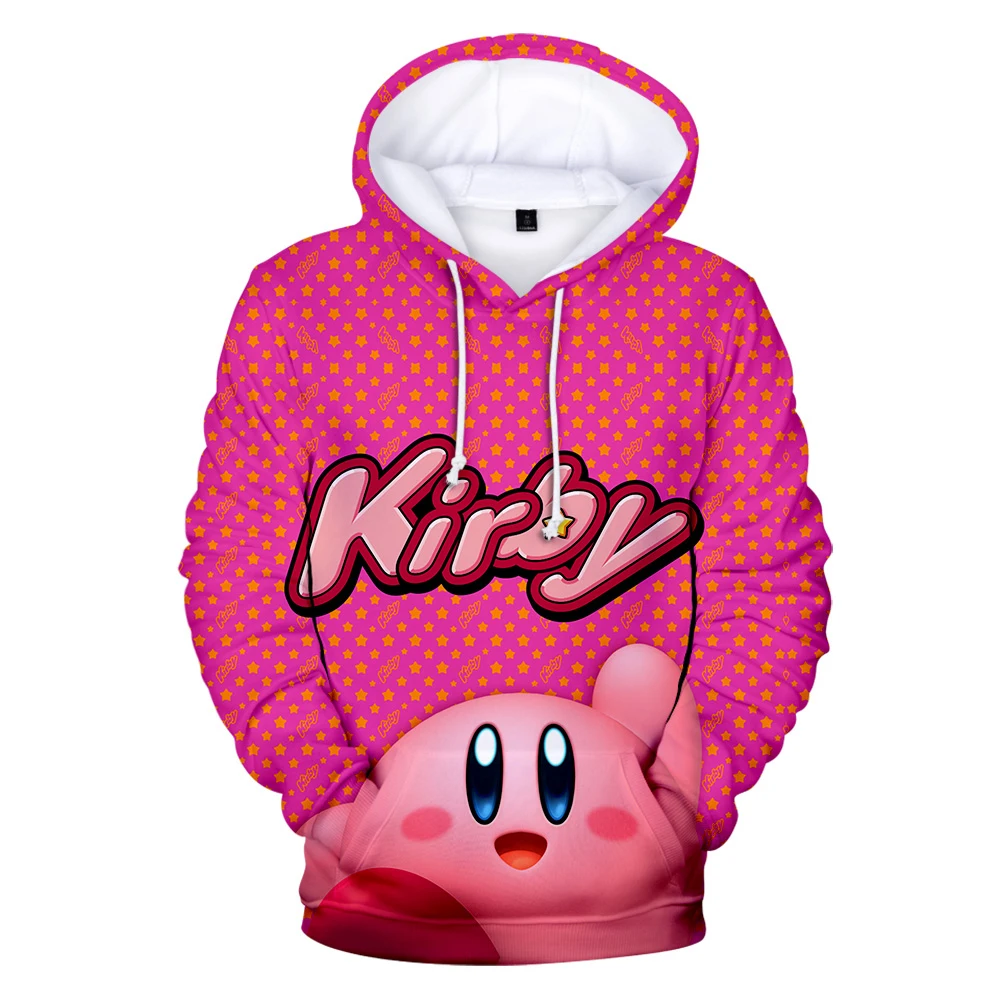 Толстовки с мультяшными большими глазами Kirby мужские/женские свитшоты брендовая