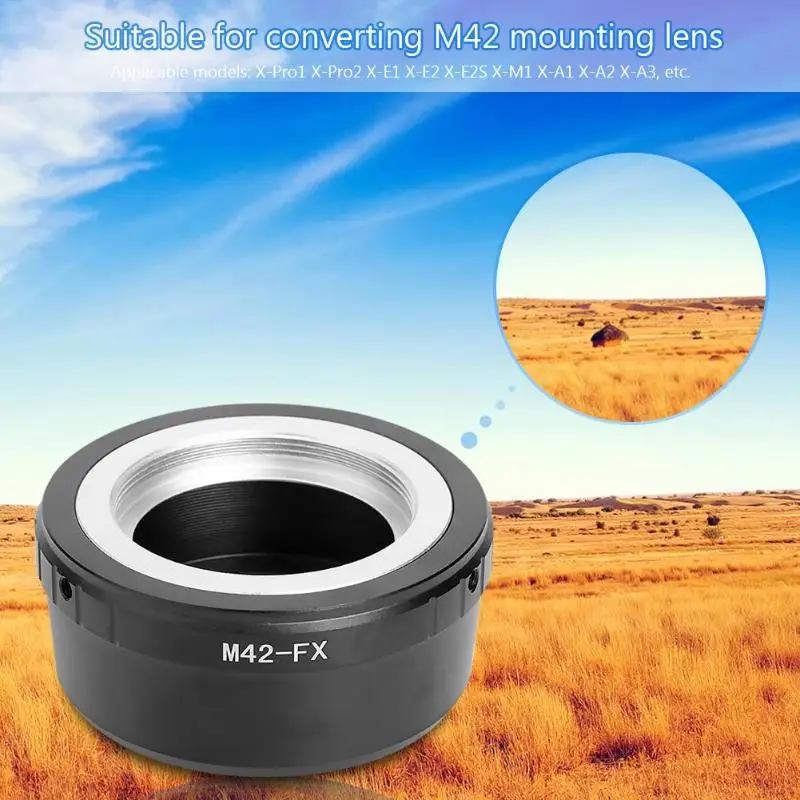 M42-FX M42 крышка на объектив Fujifilm X переходное кольцо Крепление X-Pro1 X-E1 X-E2 X-M1 X-A1 Камера Аксессуары для объективов Алюминий адаптеры