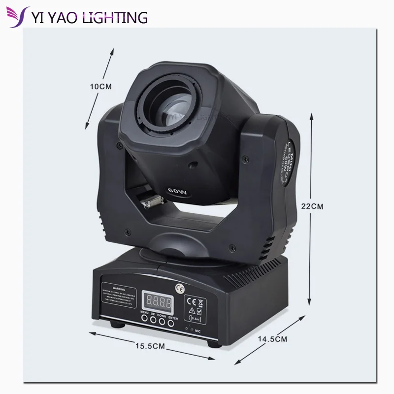 Лира Led Moving головной светильник 60 Вт Dmx 512 гобо плиты и Цвет пластина мини луч