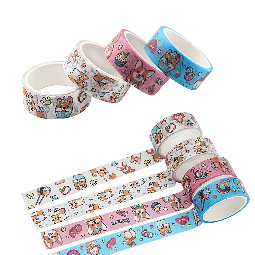 

Ransitute R1193 High Quality Cute Dog Diary Tape Washi Tapes Scrapbooking DIY Decorative Creative Kawaii Tapes