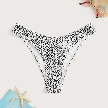 

Summer Swimwear Women Bikini Panties Sexy leopard Seamless Briefs Swimsuit Beachwear Low Waist Bathing Bottoms for Sleeping