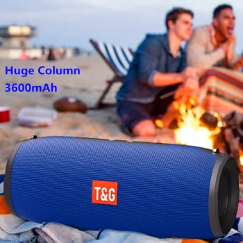 

Portable Bluetooth Speaker Outdoor Wireless Loudspeaker Column Music-Center Subwoofer 3D Stereo HiFi Speaker TG125