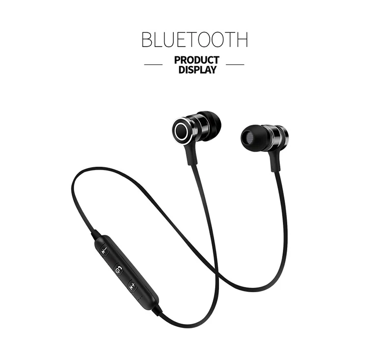 Bluetooth гарнитура Металлические Магнитные поглощающие наушники типа наушников наушники для занятий спортом двусторонние стерео одиночные и двойные уши
