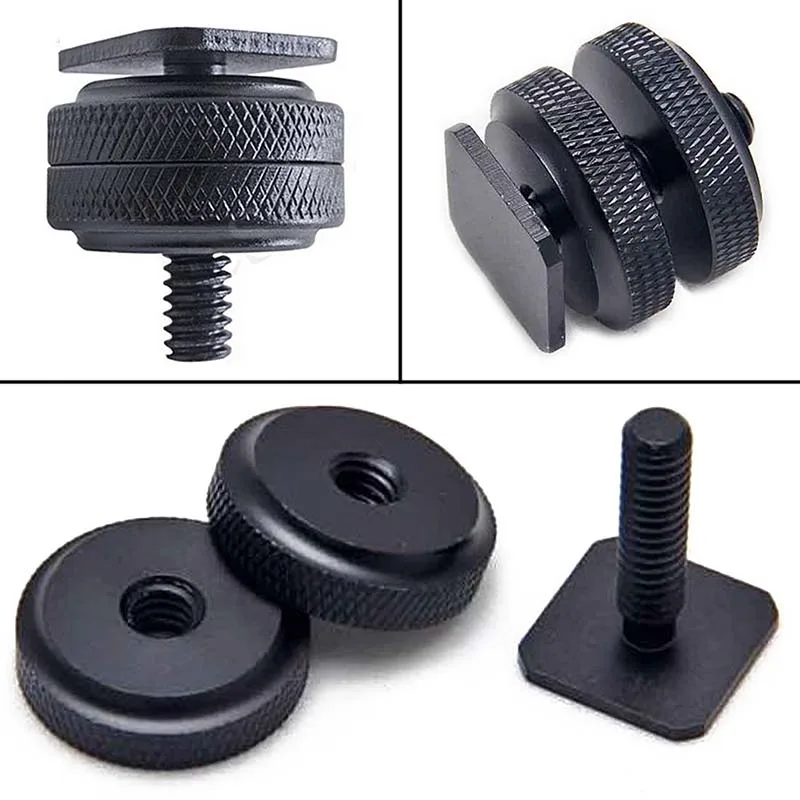 Hot Selling High Quality 1/4"-20 Tripod Screw to Flash Shoe Adapter Promotion 1Pcs Easy use Color: Black | Компьютеры и офис