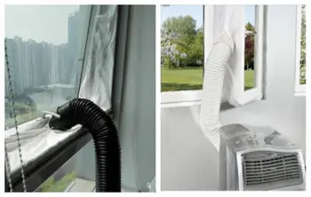 

400CM Window Seal for Portable Air Conditioner/ Mobile Air-Conditioning ,Airlock window seal , Easy to Install (White)