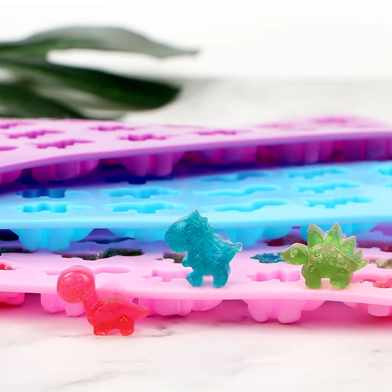 1PC Dinosaur Shape Cake Fondant Jelly Biscuit Mold Baking Mold Silicone Chocolate Candy Sugar Mold Cake Decorating Kitchen Tools