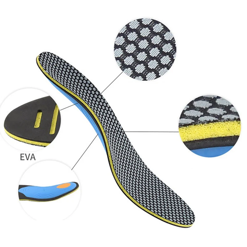 1 пара стельки для поддержки стопы эластичные дышащие амортизирующие подошвенные ортопедические стельки удобные ортопедические стельки