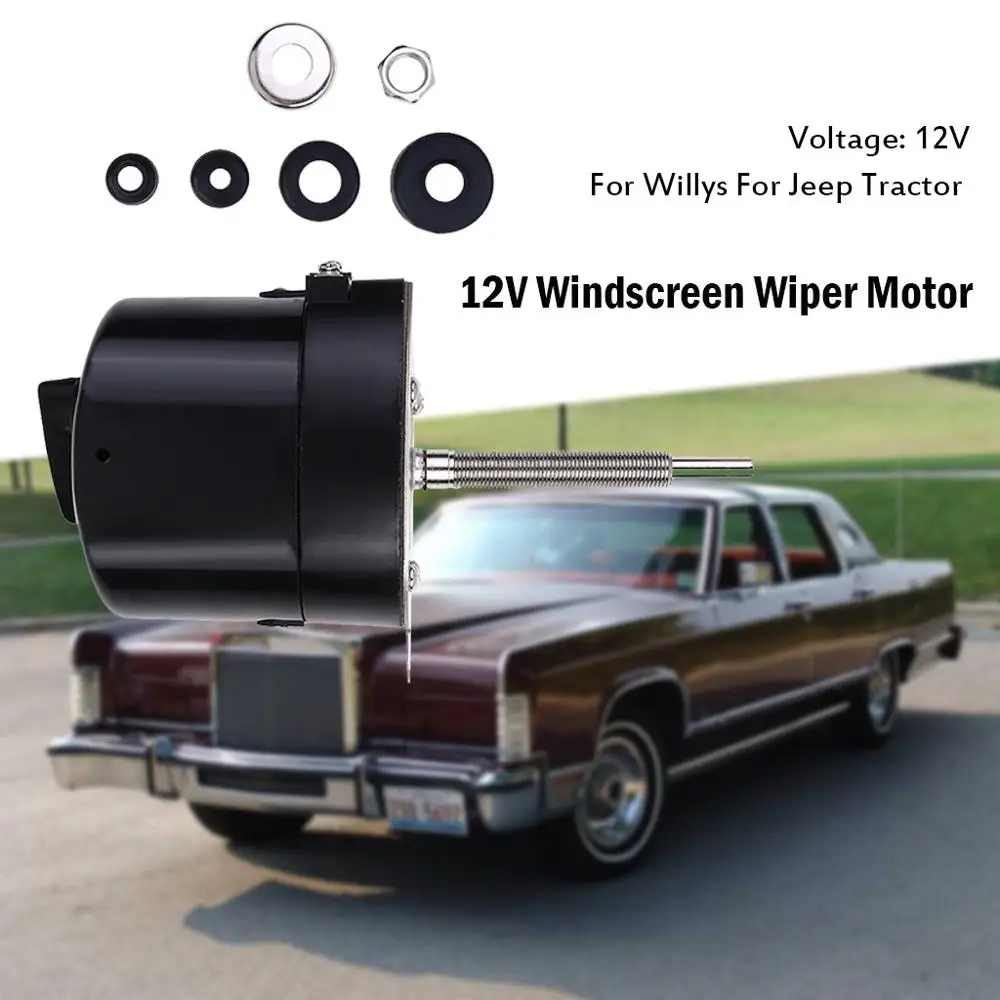 

Old-fashioned Car Universal 12V Windscreen Wiper Motor Rain scraping motor For Willys For Jeep Tractor #903