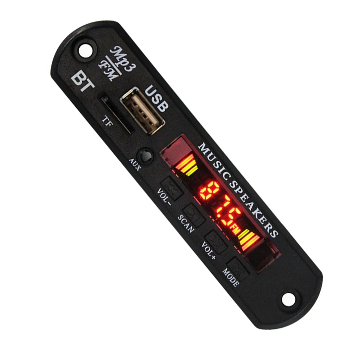 Bluetooth Mp3 декодер доска Mp3 плеер Автомобильный комплект Fm радио Tf Usb Wma вспомогательный аудиоресивер