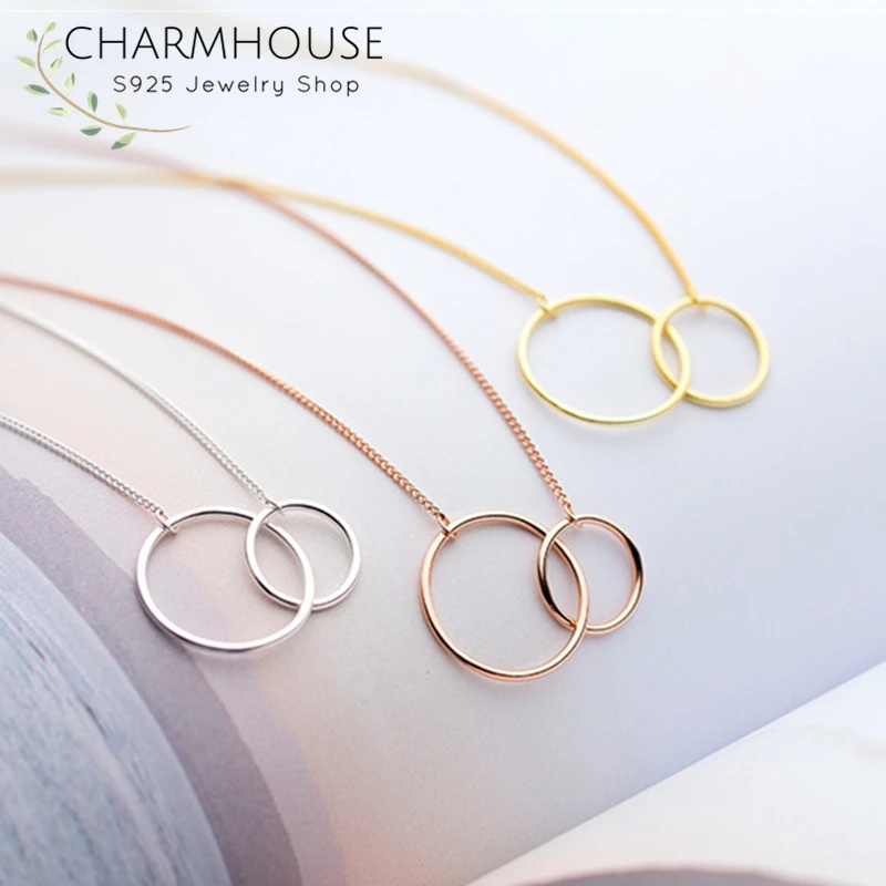 Gold Entwined Rings Necklace, Linked Circles, Gold Circles, Simple Gold  Necklace, Interlocking Circles, Infinity, Mother's Day - Etsy | Gold  necklace simple, Necklace, Jewelry necklace simple