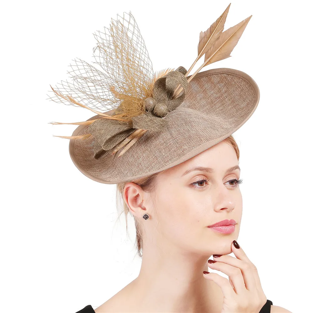 Винтажные вечерние шляпы kenducky derby, винные женские аксессуары для волос, женские вуали, свадебные головные уборы, модный головной убор