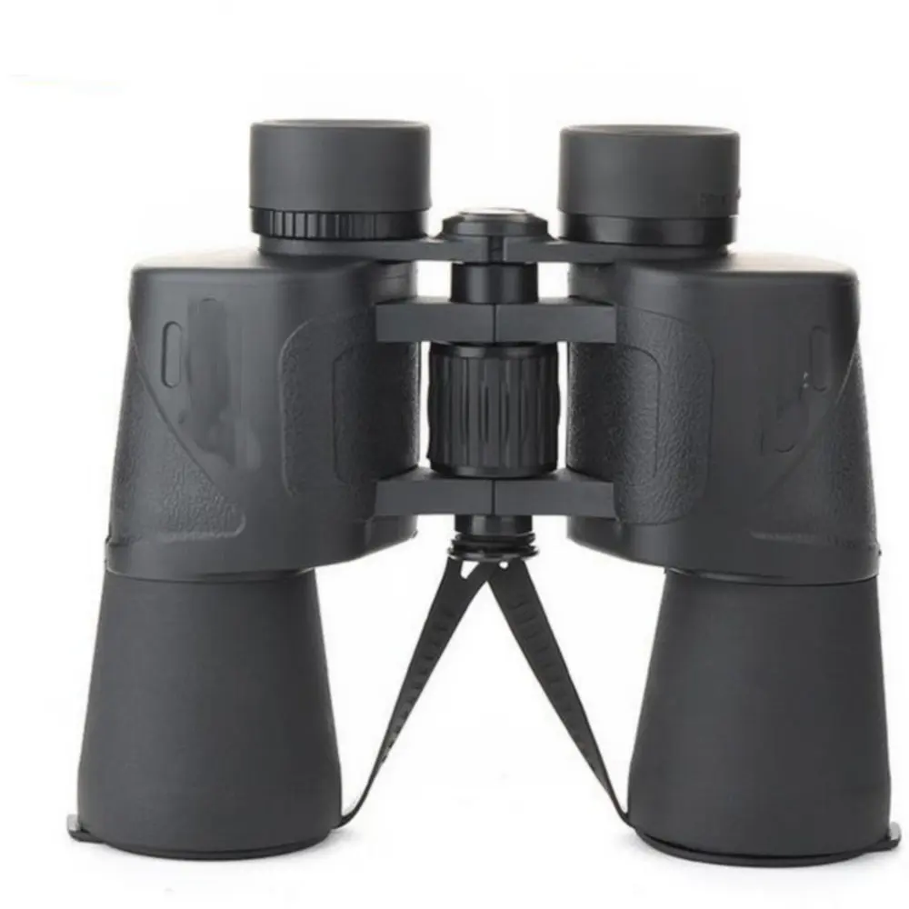 black 10X50 открытый туристический концертный большой окуляр бинокль HD мощный зум бинокль телескоп для охоты без инфракрасного излучения - Цвет: black