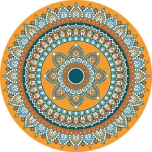 Круглый ковер в богемном стиле, Нескользящие напольные коврики, напольный коврик для ванной комнаты в богемном стиле, для гостиной, дома, детской спальни, детские игровые коврики