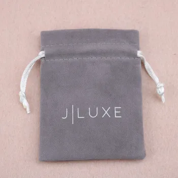 

Customized Silk Velvet Drawstring Pouches With Ribbon String High Grade Small Flannel Cloth Bag Jewelry Bead Storage Containers