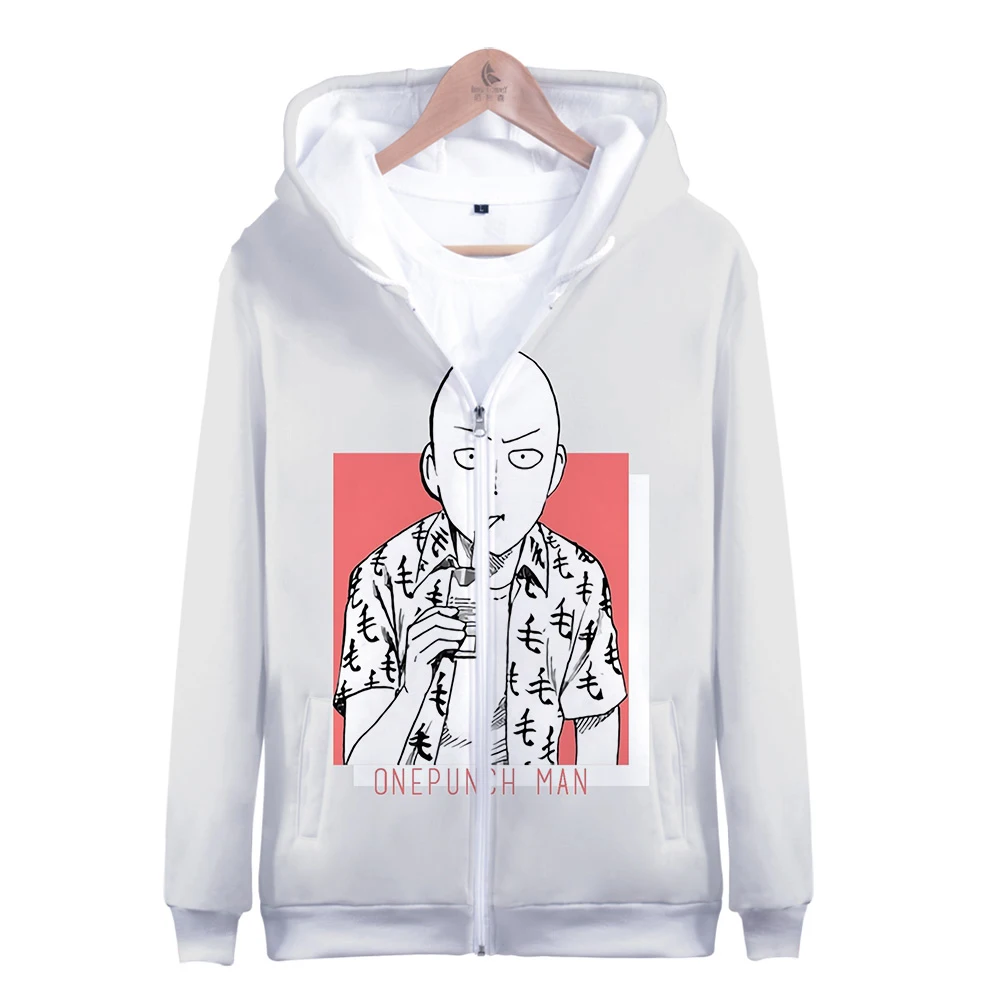 One Punch Man сезон 2 3d толстовки на молнии Kawaii модель Горячая музыка вентиляторы хип-хоп Уличная Kpop
