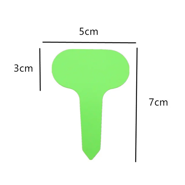 50Db 5X7Cm T-Alakú Műanyag Növényi Címkék Vízálló Virágmag Fajta Címkéző Jelölő Kerti - Image 6