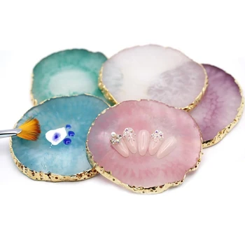 

5 Colors Natural Resin Agate Nail Nail Art Gel Polish Color Palette Nail Art Color for Nail Art Tools