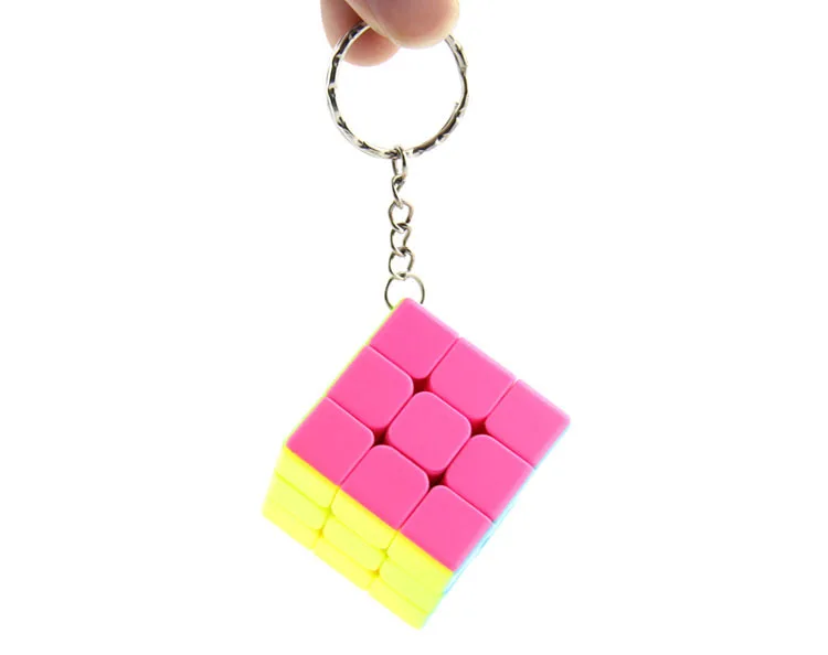 [Yuxin Kirin трехслойный Цветной Кубик Рубика] отверстие-клейкая бумага конфеты-цветной Портативный Ключ Релаксация брелок 3-заказ 3,5 C