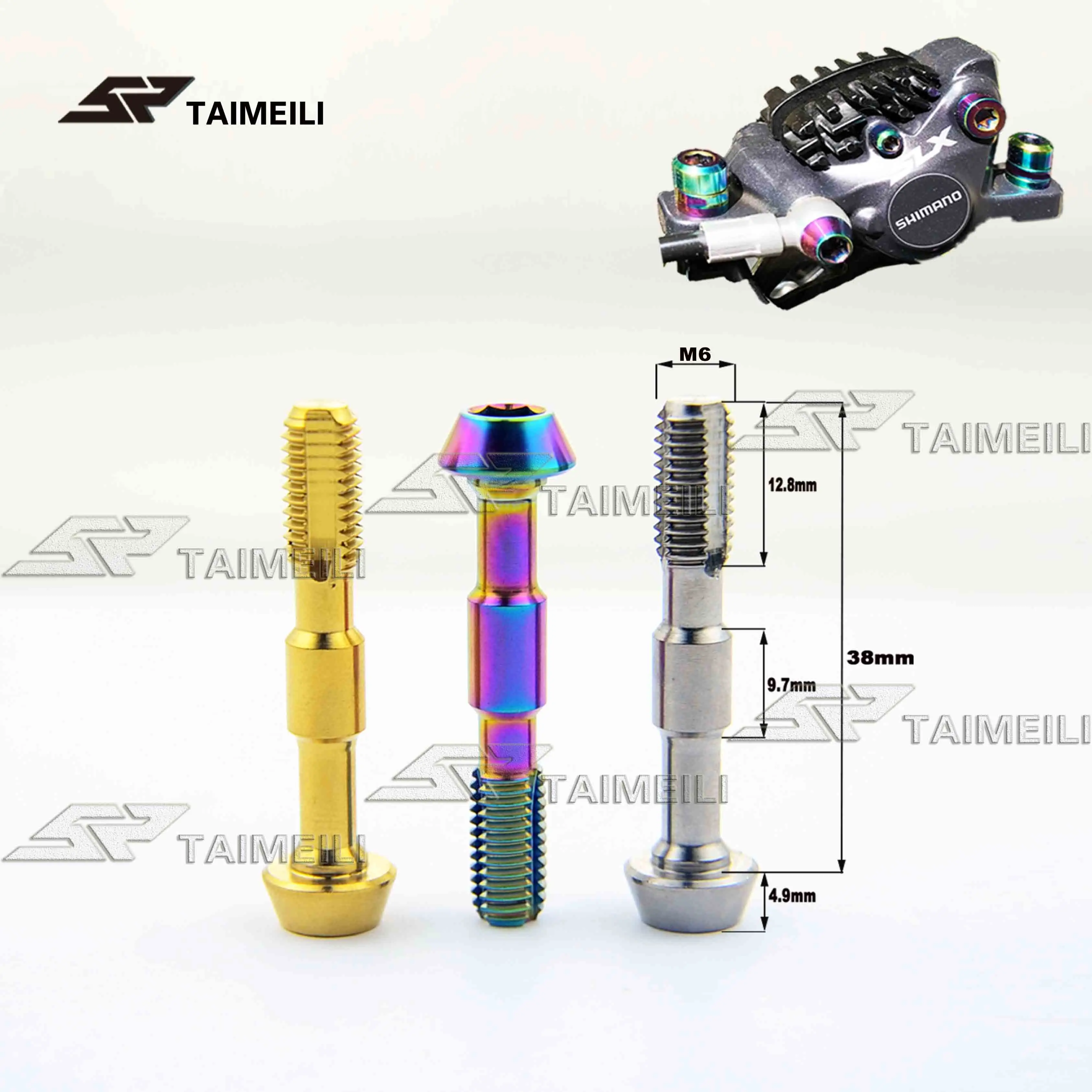 Винты из титанового сплава shimano SLX XTR M785 M8000/9000 675 велосипедный дисковый тормозной суппорт винт гидравлический шланг Соединительный винт