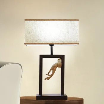 

Modern classical Chinese table lamp art living room study bedroom bedside decoration antique art antique desk lamps LU823932
