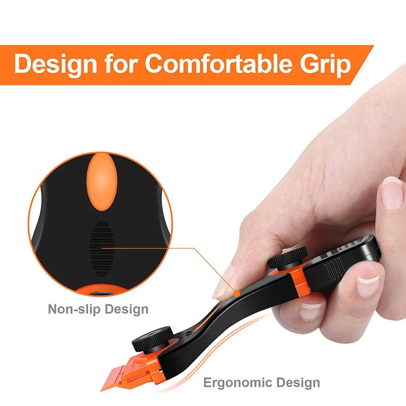 Double-Sided Scraper With Plastic Handle Blade Combination Portable And Replaceable Multifunctional Double-Sided Scraper