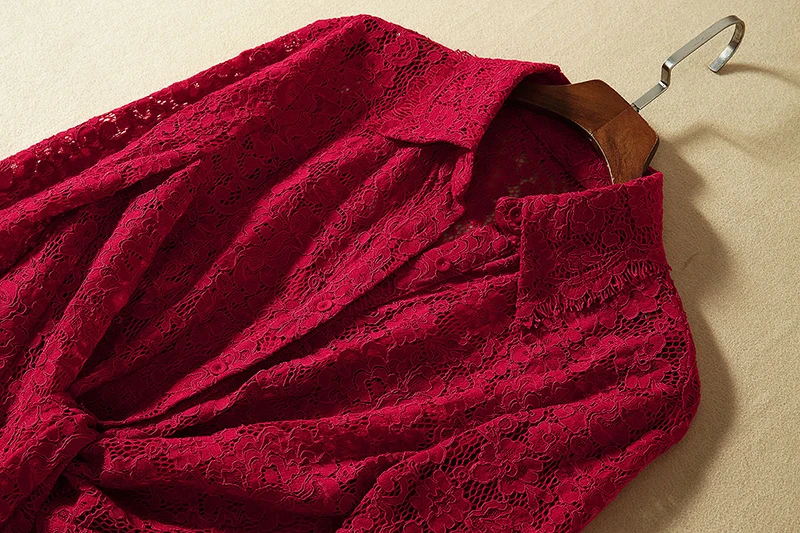 MIUXIMAO, Европейская мода, осенне-весенний комбинезон, новейшее кружевное Повседневное платье выше колена, женское платье